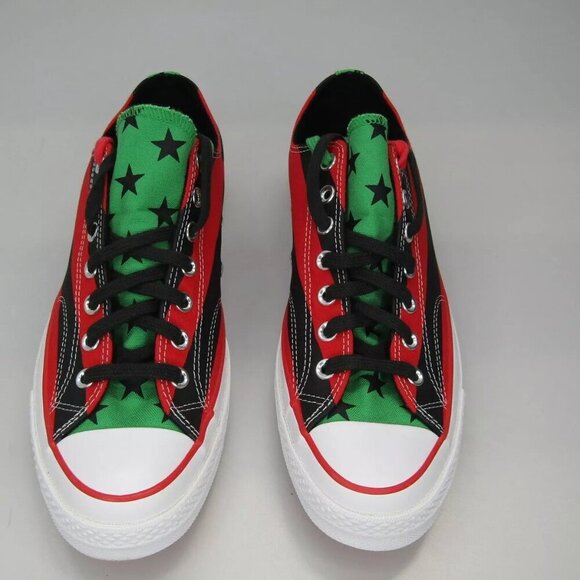 NEW CONVERSE X DENIM TEARS Unisex Pan African Flag Chuck 70 Sneakers Size 10.5 - Picture 6 of 10